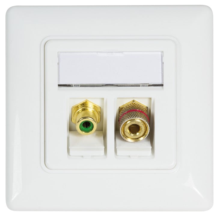 Adattatore Keystone RCA/F F/F Rosso LOGILINK - immagine 4