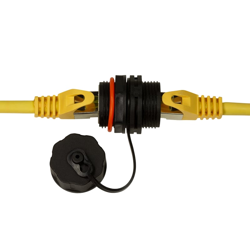 Accoppiatore RJ45 Cat.6A da panello IP68 TECHLY PROFESSIONAL - immagine 4