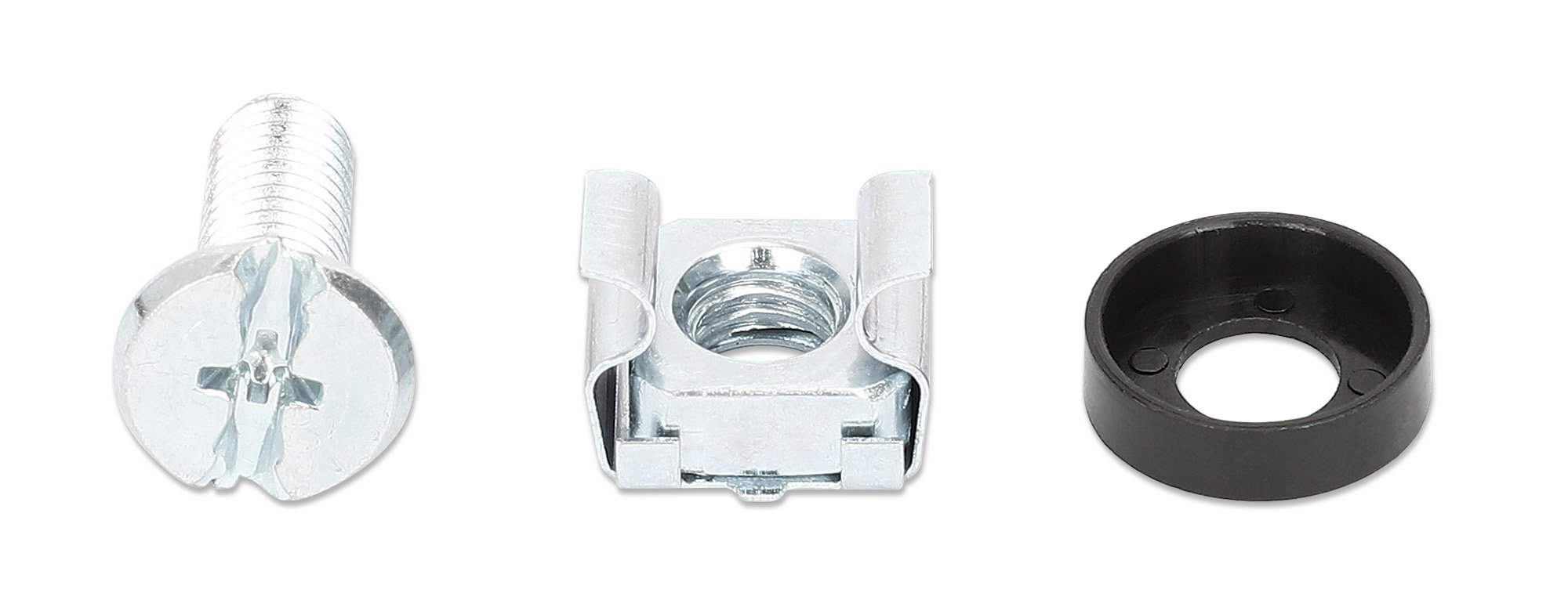 Kit Set 50 Viti 50 Dadi e 50 Rondelle per Montaggio Rack Silver INTELLINET - immagine 4