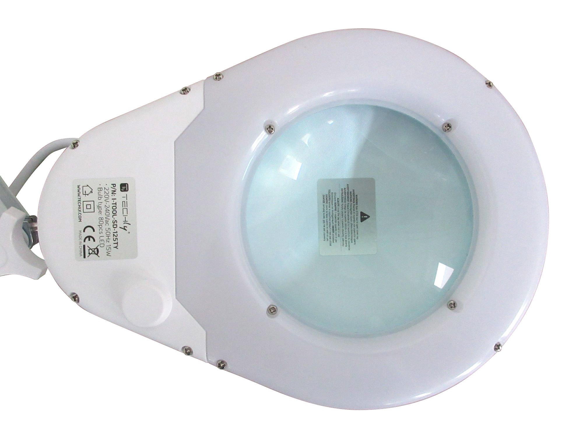 Lente d'ingrandimento con lampada e morsetto TECHLY - immagine 4