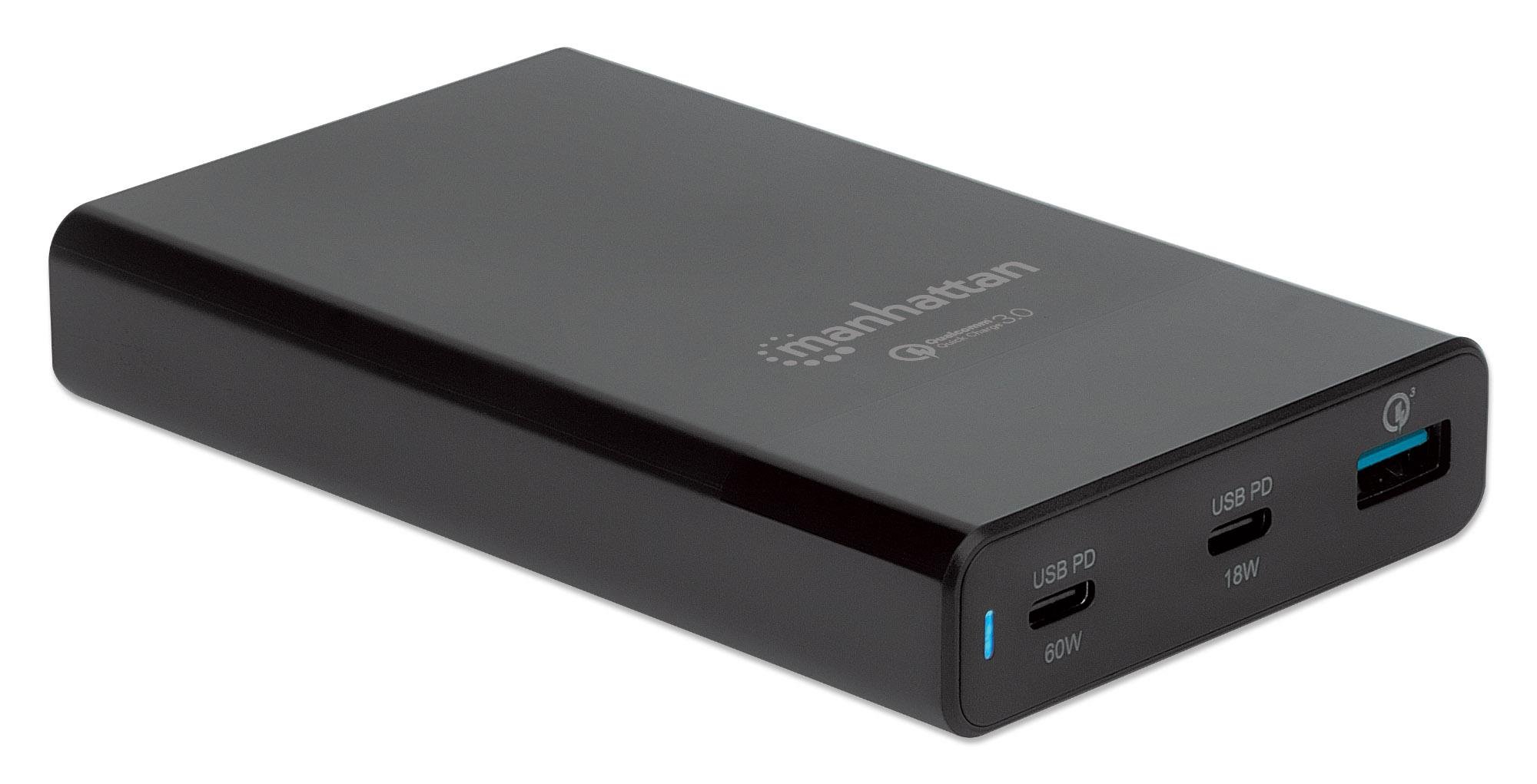 Stazione di ricarica USB-C™ PD 65W Nero MANHATTAN - immagine 3