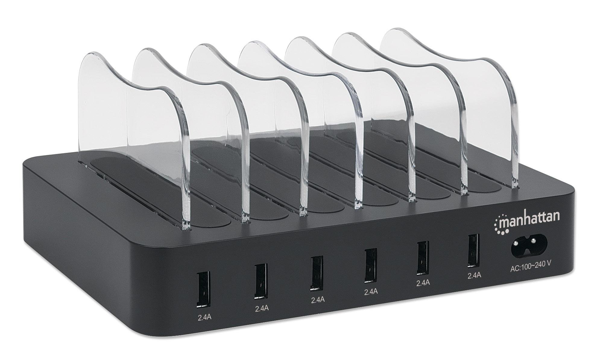 Docking Station Stazione di ricarica 6 porte USB MANHATTAN - immagine 4