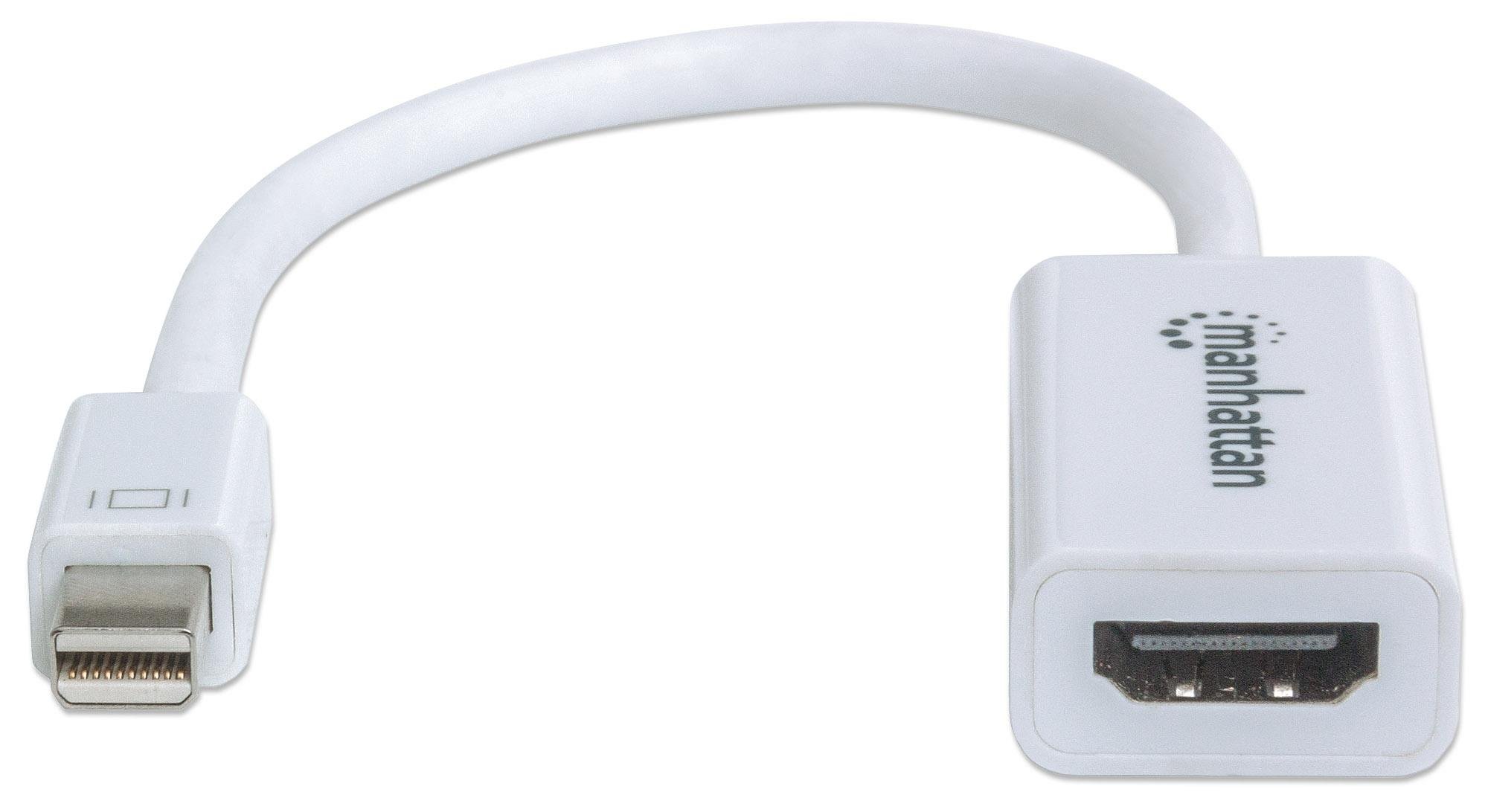 Adattatore Mini DisplayPort a HDMI Passivo Bianco MANHATTAN - immagine 4