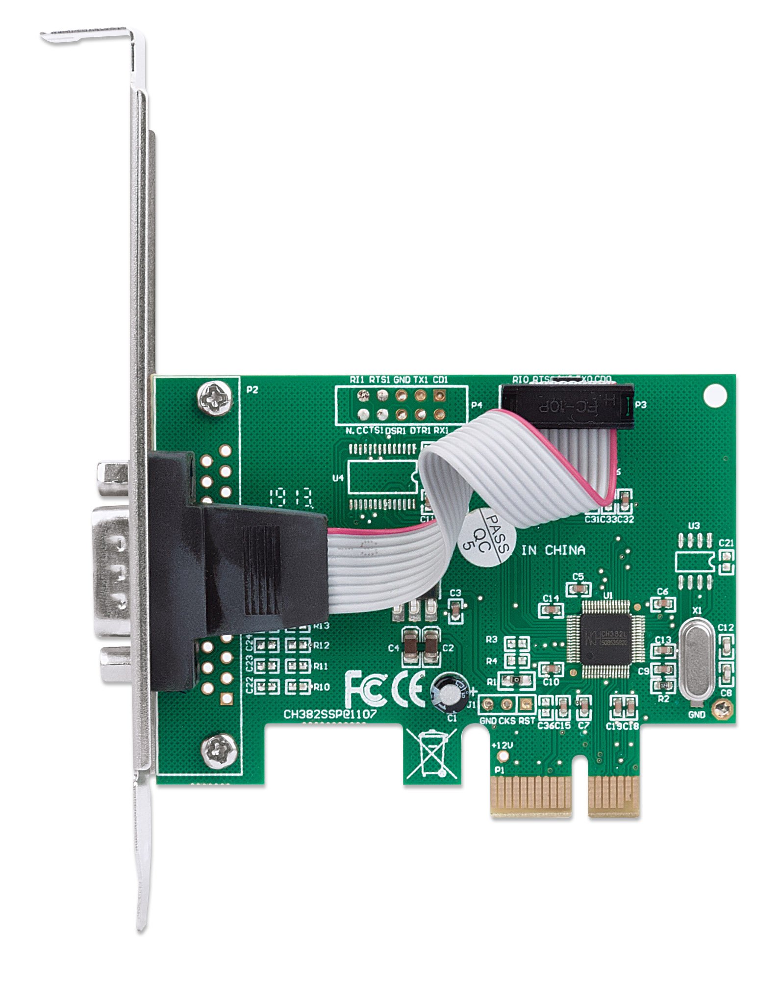 Scheda PCI Express Seriale 1 Porta DB9 M MANHATTAN - immagine 4