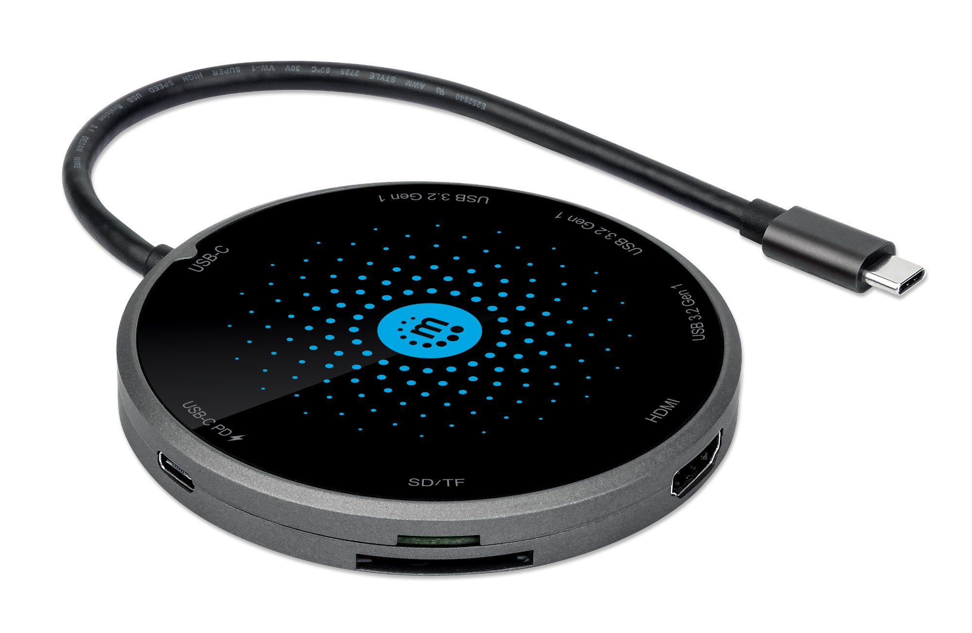 Docking Station USB-C™ 8-in-1 con Pad di Ricarica Wireless MANHATTAN - immagine 4