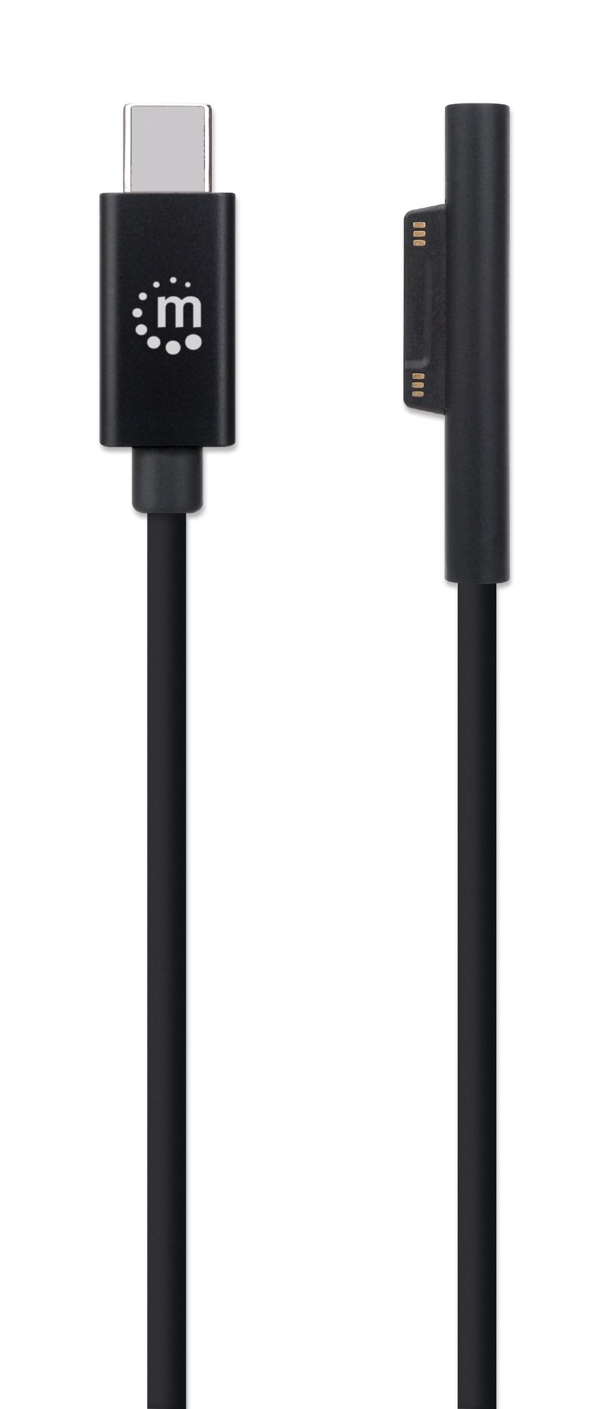 Cavo di ricarica da USB-C™ a Surface® Connect 1,8m Nero MANHATTAN - immagine 4