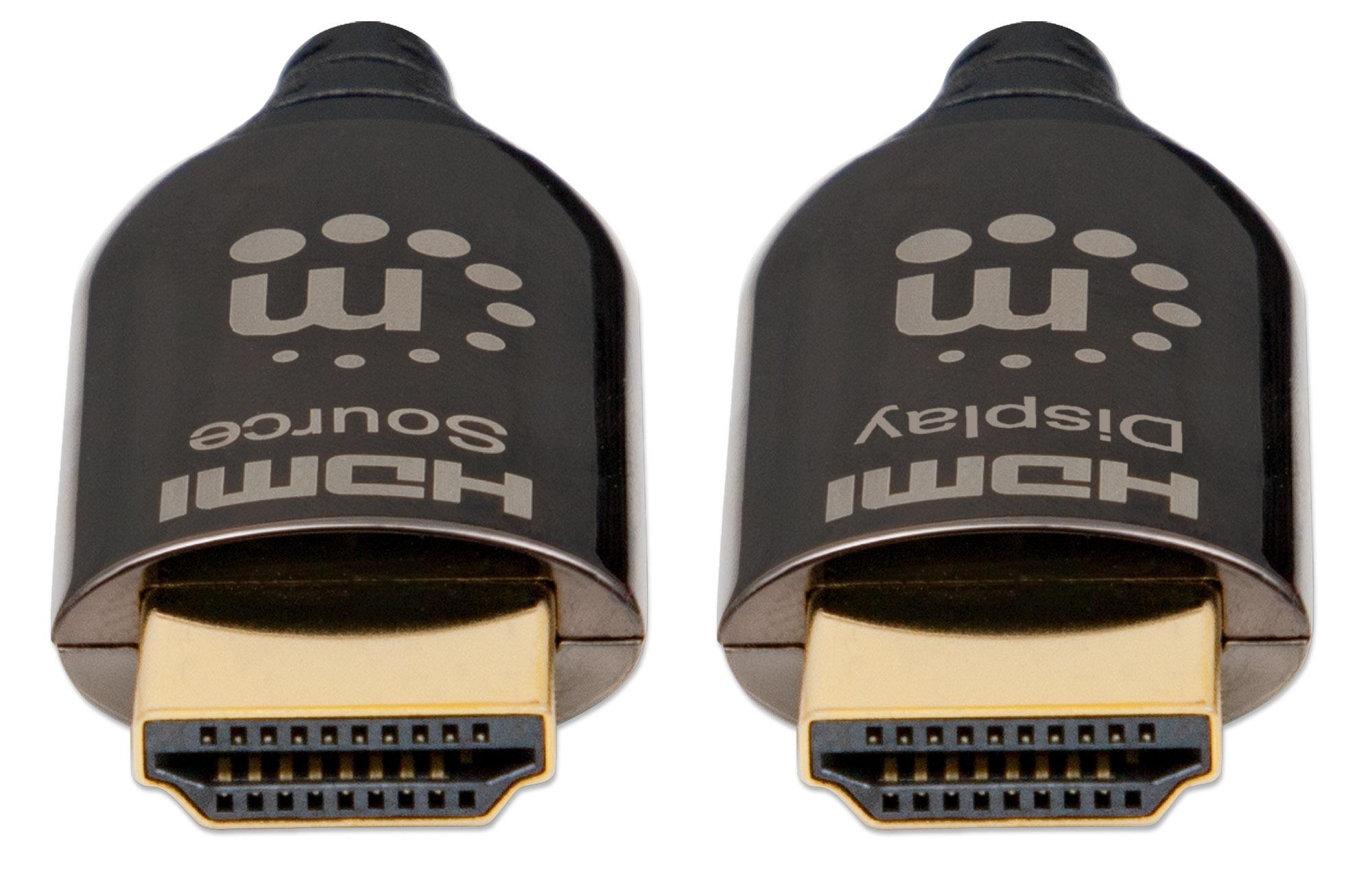 Cavo Plenum-Rated HDMI Attivo in Fibra Ottica 10m MANHATTAN - immagine 4