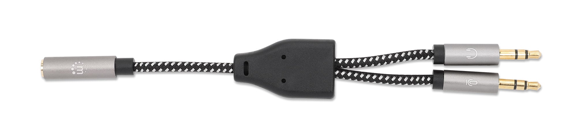 Cavo Adattatore per Cuffie con Splitter Audio Stereo AUX MANHATTAN - immagine 3