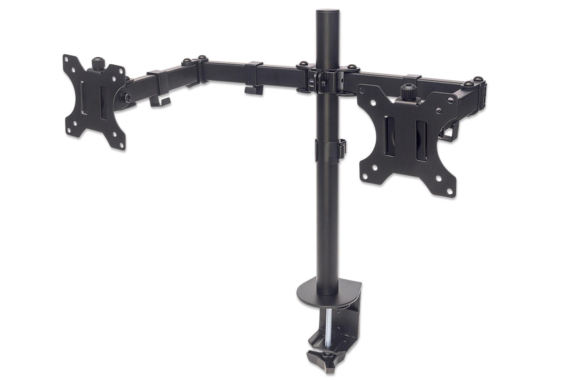 Supporto da Scrivania per 2 Monitor 13-32'' con Morsetto MANHATTAN - immagine 4