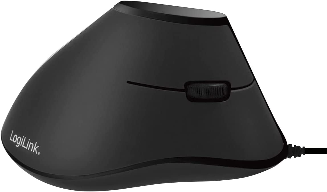 Mouse Verticale Ottico Ergonomico USB 1000dpi Nero LOGILINK - immagine 4
