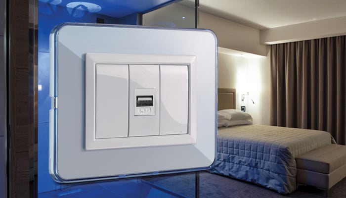 Presa USB con aggancio Keystone per Ricarica INTELLINET - immagine 5