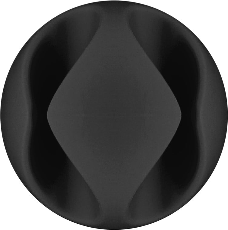 Set 6 Fermacavo da Scrivania a due posti Nero GOOBAY - immagine 4