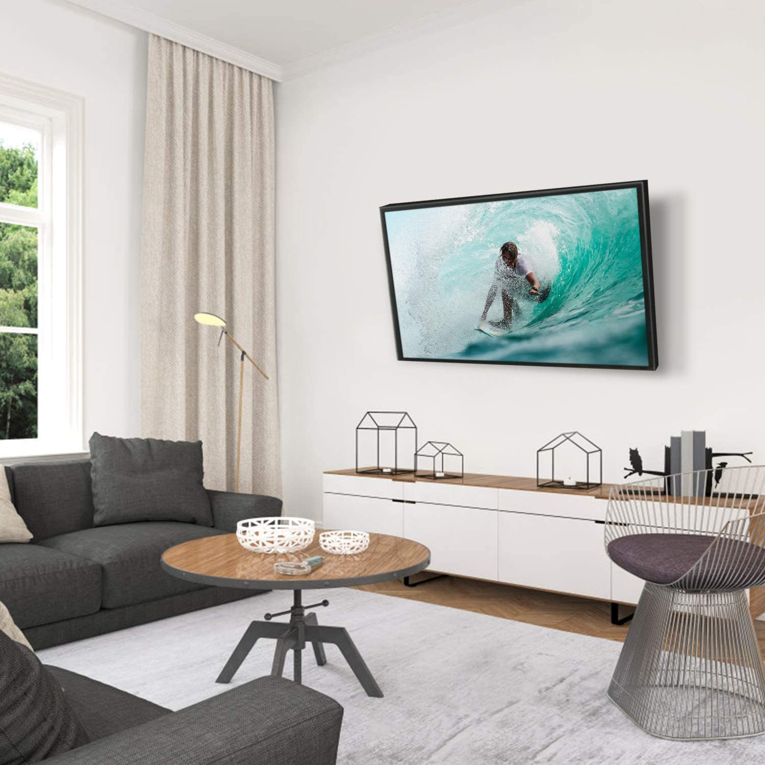 Supporto a Muro 1 Snodo Inclinabile per TV 13-30'' nero TECHLY - immagine 4
