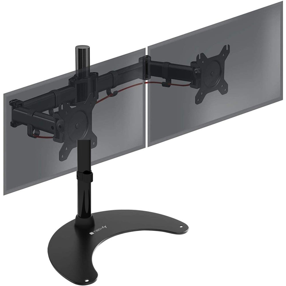 Supporto da scrivania per 2 Monitor 13-27'' con base h.400m TECHLY - immagine 4