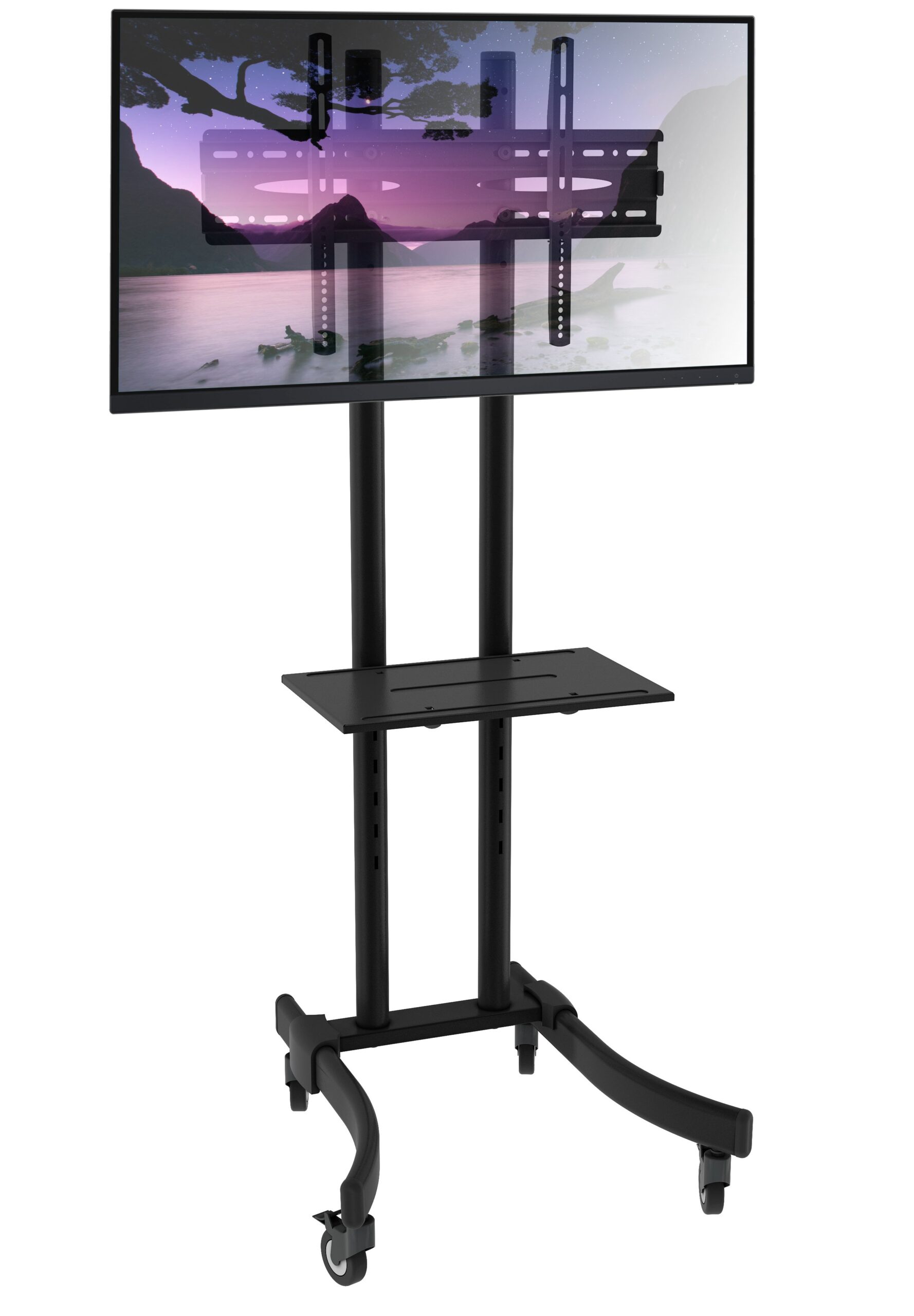 Supporto Mobile da Pavimento per TV LED/LCD 32-70'' con Mensola TECHLY - immagine 3