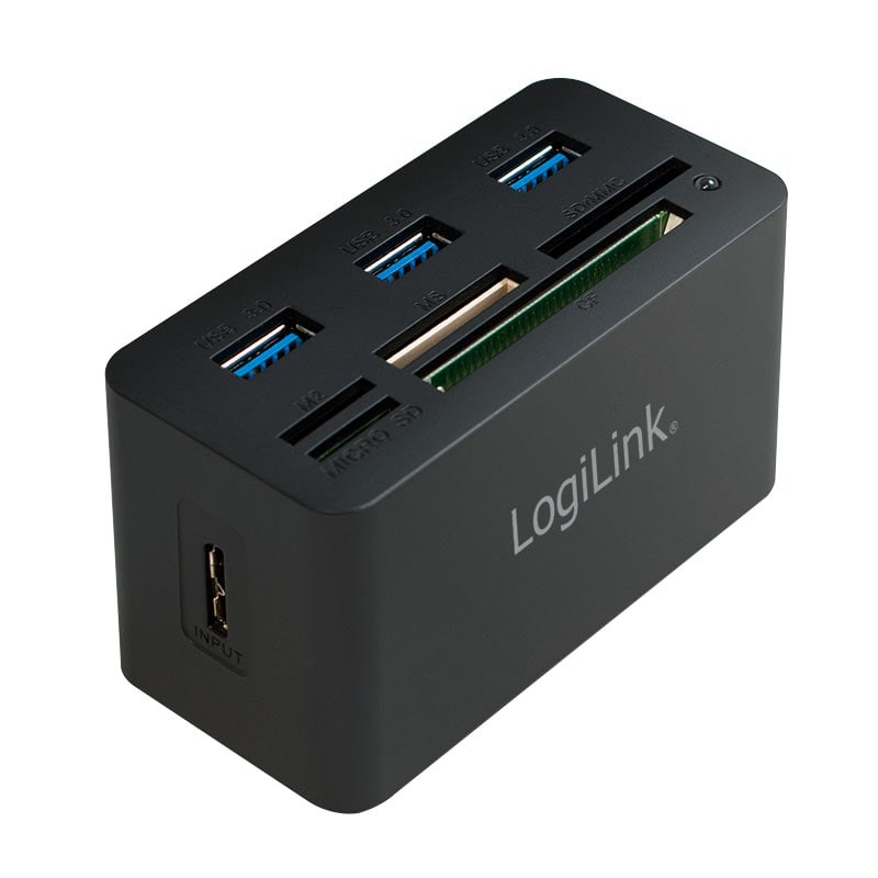 Hub USB 3.0 con lettore di schede di memoria LOGILINK