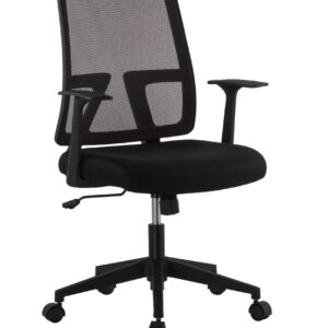 Sedia da Ufficio con Seduta Imbottita e Schienale in Tessuto High Tech TECHLY