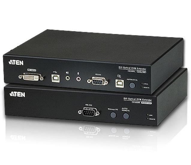 Extender KVM USB DVI 1920x1200 fibra 20km CE690 ATEN