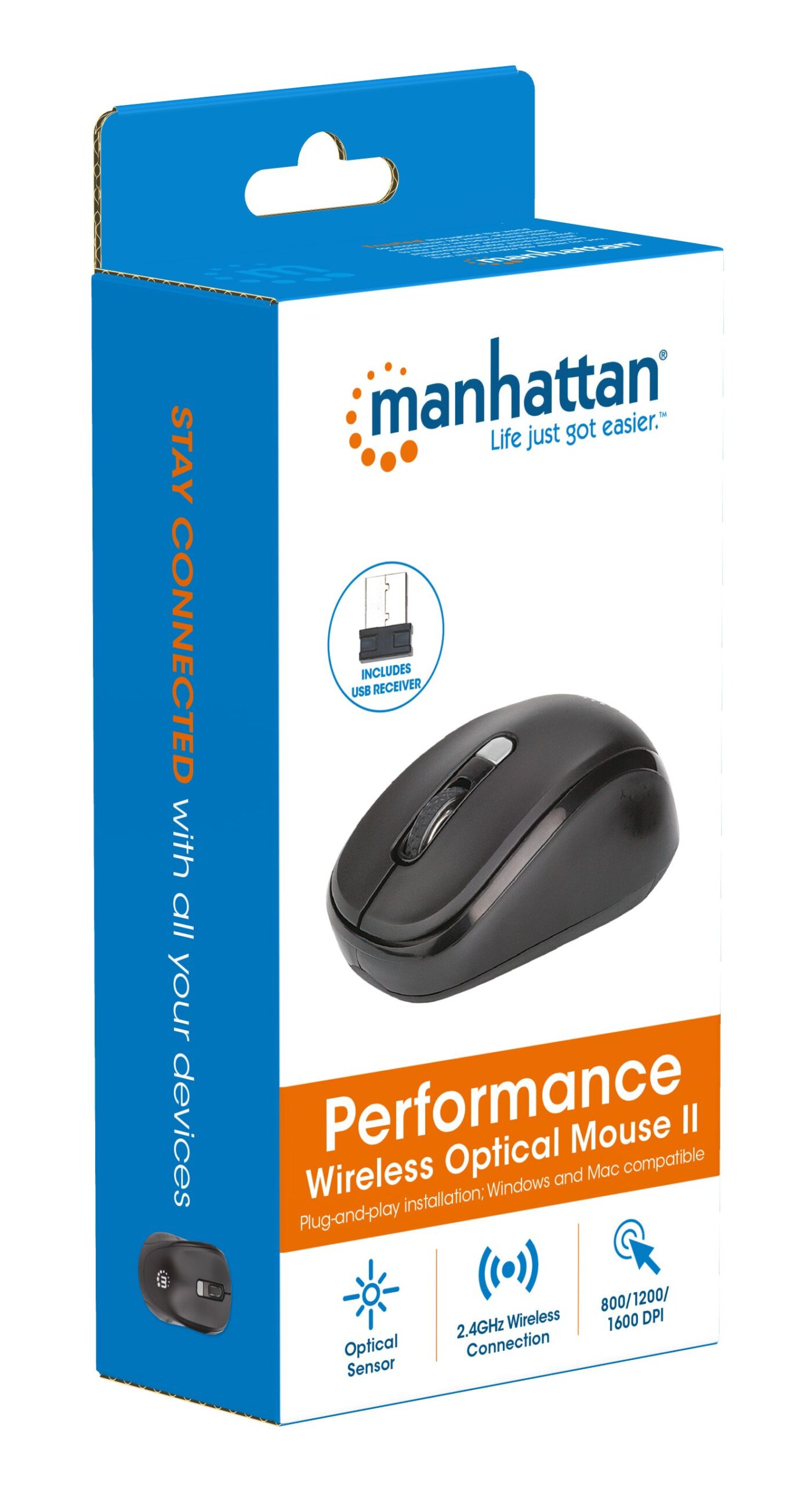 Mouse Ottico Wireless Performance II Nero MANHATTAN - immagine 8