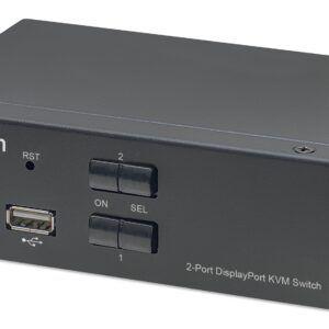 Switch KVM DisplayPort 1.2 a 2 porte 4K con Audio MANHATTAN