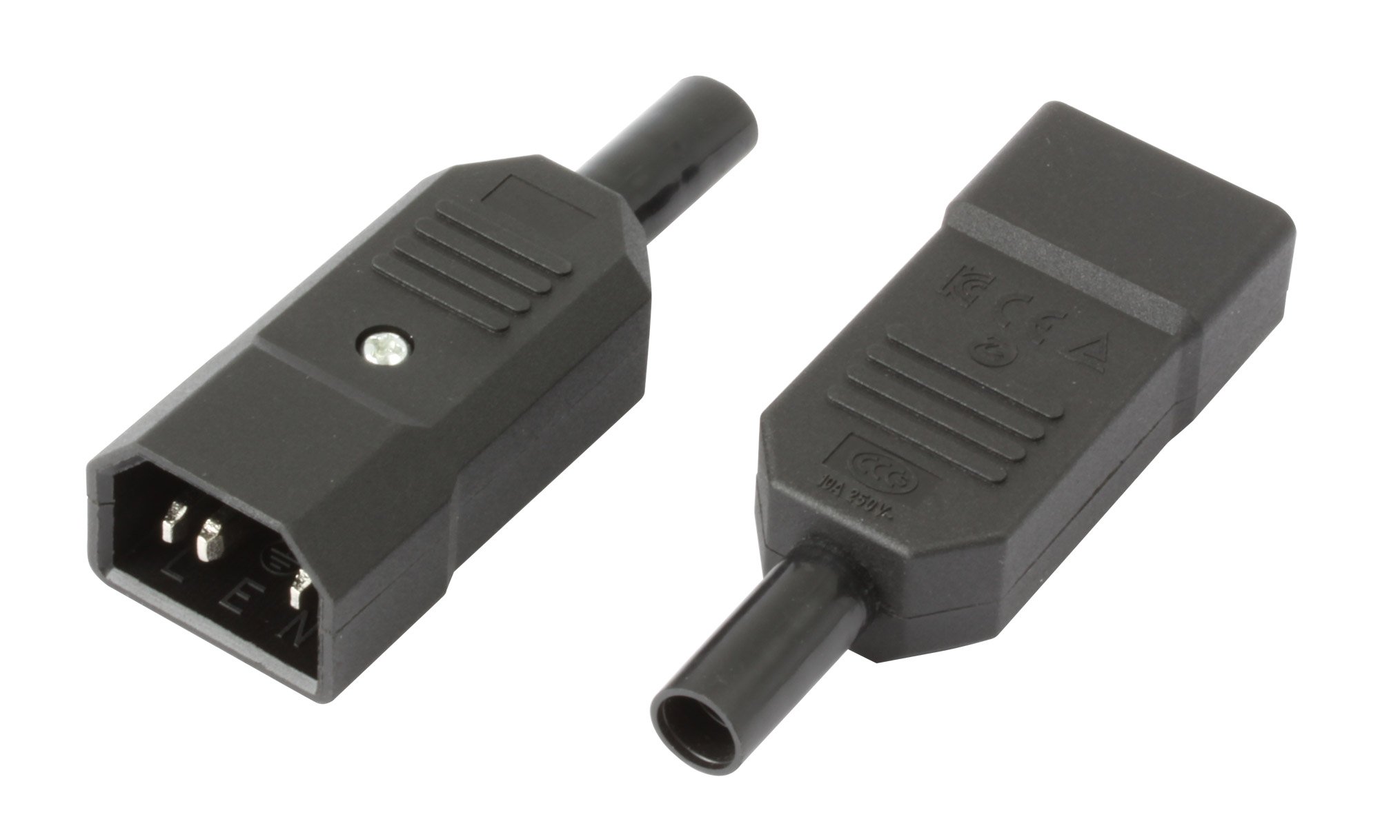 Connettori VDE Maschio (C14) TECHLY