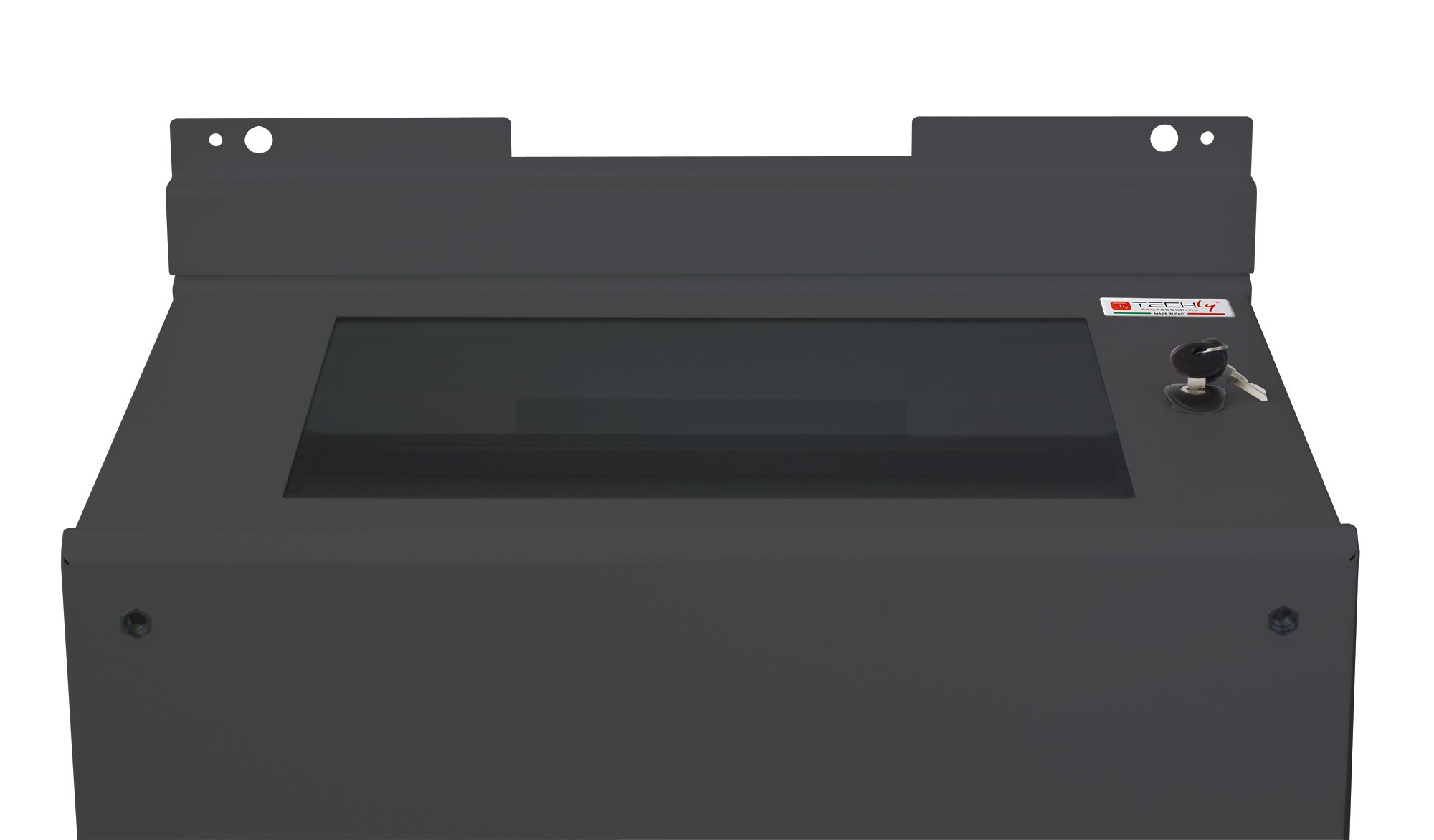 Staffe a Parete per Fissaggio Armadio Serie EE Nero TECHLY PROFESSIONAL