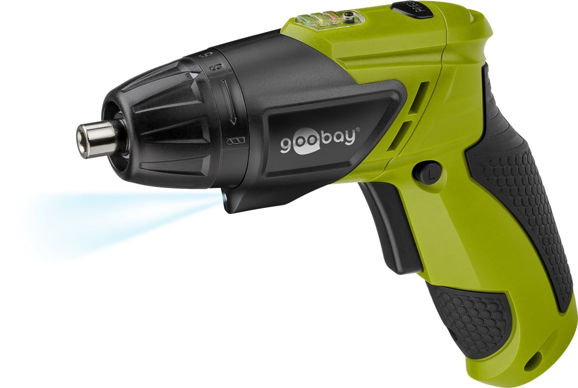 Trapano Professionale Avvitatore a Batteria 3,6V con Luce LED GOOBAY