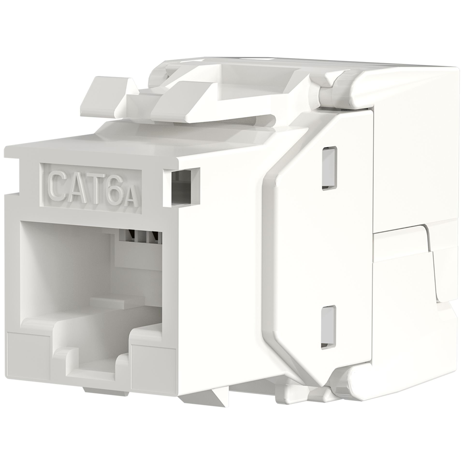 Frutto Keystone Cat.6A UTP Bianco con tappo antipolvere OEM