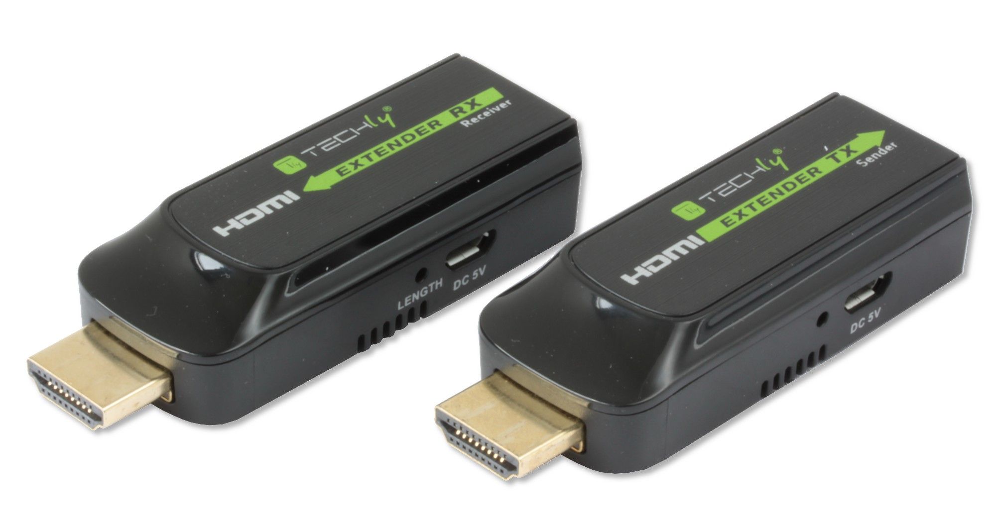 Extender HDMI compatto Full HD su cavo Cat.6/6A/7 max 40m TECHLY NP