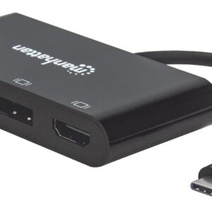 Convertitore Audio Video USB-C&trade; Multiporta - Hub MST HDMI DP VGA MANHATTAN