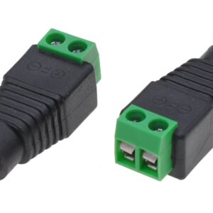 Adattatore Alimentazione Plug DC 2.5x5.5mm Femmina Terminal Block 2 pin TECHLY
