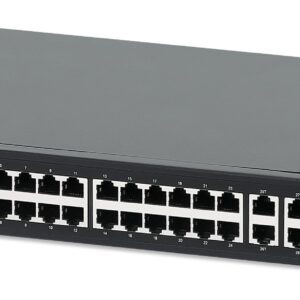 Switch 24p. Gigabit Ethernet PoE+ con 4p. Gigabit Combo Base-T/SFP INTELLINET
