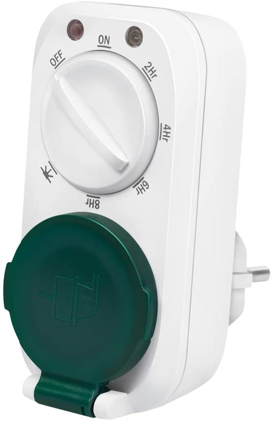 Timer Sensore Crepuscolare 7 Diverse Impostazioni IP44 Esterno Interno LOGILINK