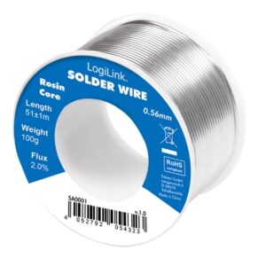 Stagno in Rotolo per Saldatura Rame 2% diam. 0,56 mm 100g LOGILINK