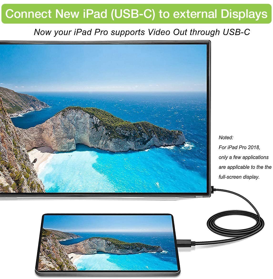 Cavo Adattatore USB-C™ Maschio a HDMI 2.0 4K Maschio 5m Nero TECHLY - immagine 6