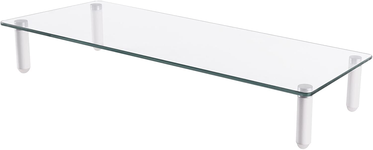 Ripiano Universale in Vetro Trasparente per Monitor Laptop Notebook TECHLY - immagine 5