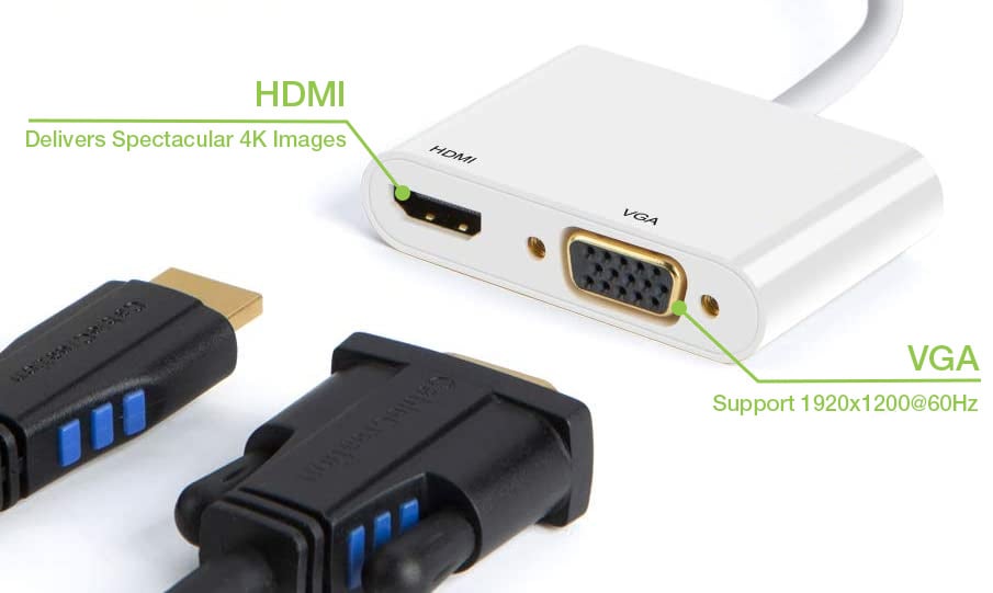 Adattatore DisplayPort ad HDMI/VGA 4K 60Hz TECHLY - immagine 5
