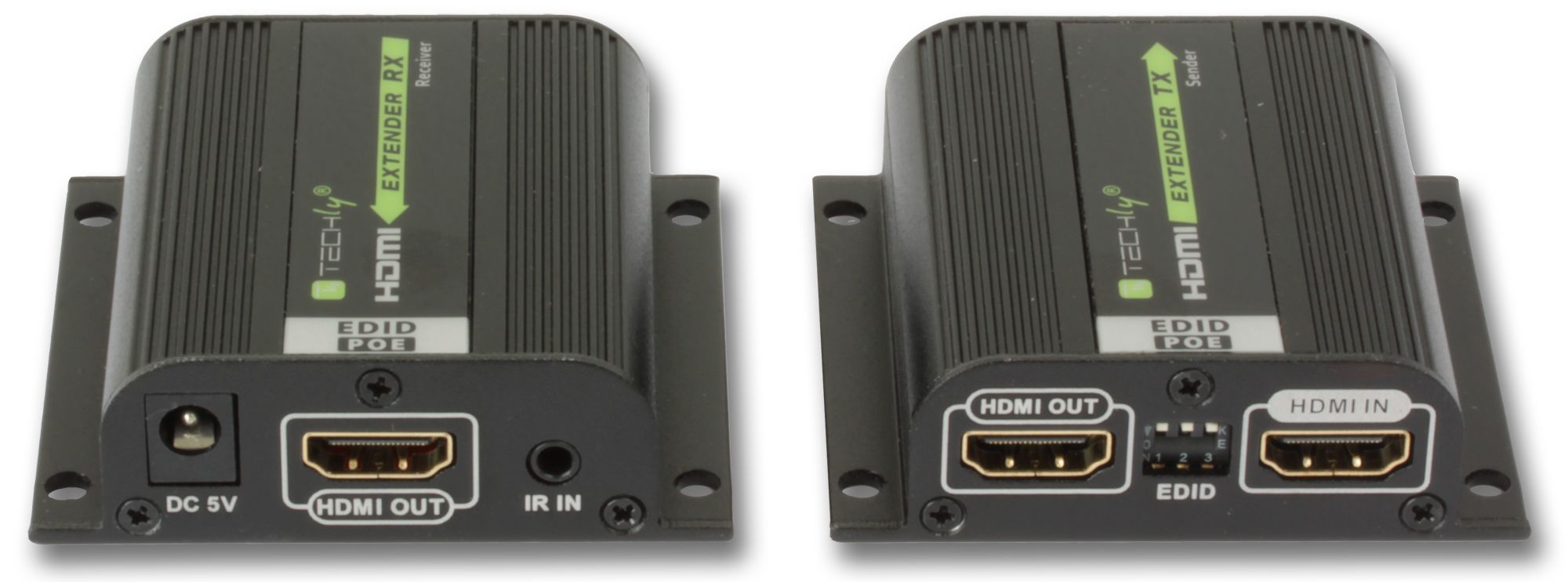 Amplificatore Extender HDMI Full HD 3D POE su cavo Cat.6/6A/7 40m con EDID ed IR TECHLY - immagine 5