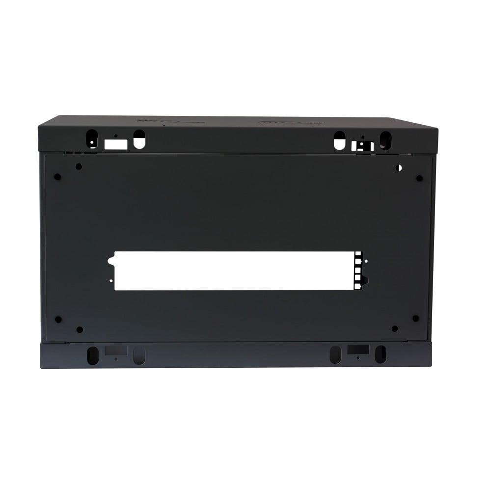 Armadio Rack 19'' a muro 6 unità sezione unica profondità 450mm Nero INTELLINET - immagine 5