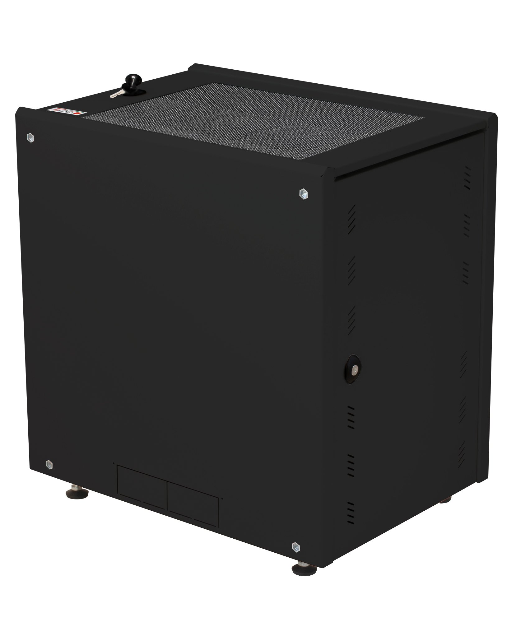 Armadio Rack 19'' ideale per Accumulatori Fotovoltaico 8U P600mm Nero TECHLY PROFESSIONAL - immagine 4