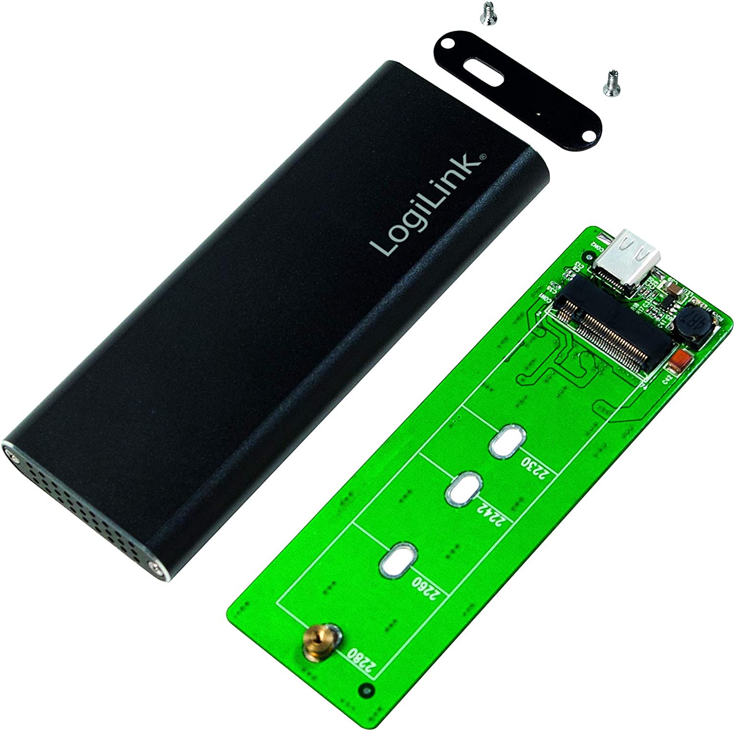 Box Esterno USB3.1 Gen 2 per SSD SATA M.2 LOGILINK - immagine 5