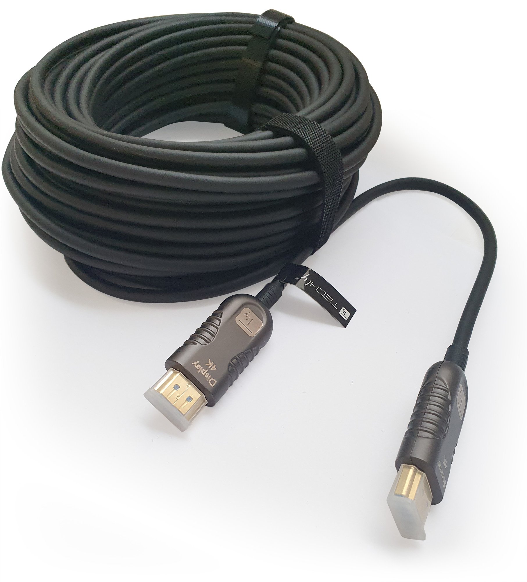 Cavo Ottico Attivo HDMI&trade; 2.0 Active Optical Cable 4K 18Gbps HDMI&trade; A/A M/M 100m TECHLY - immagine 5