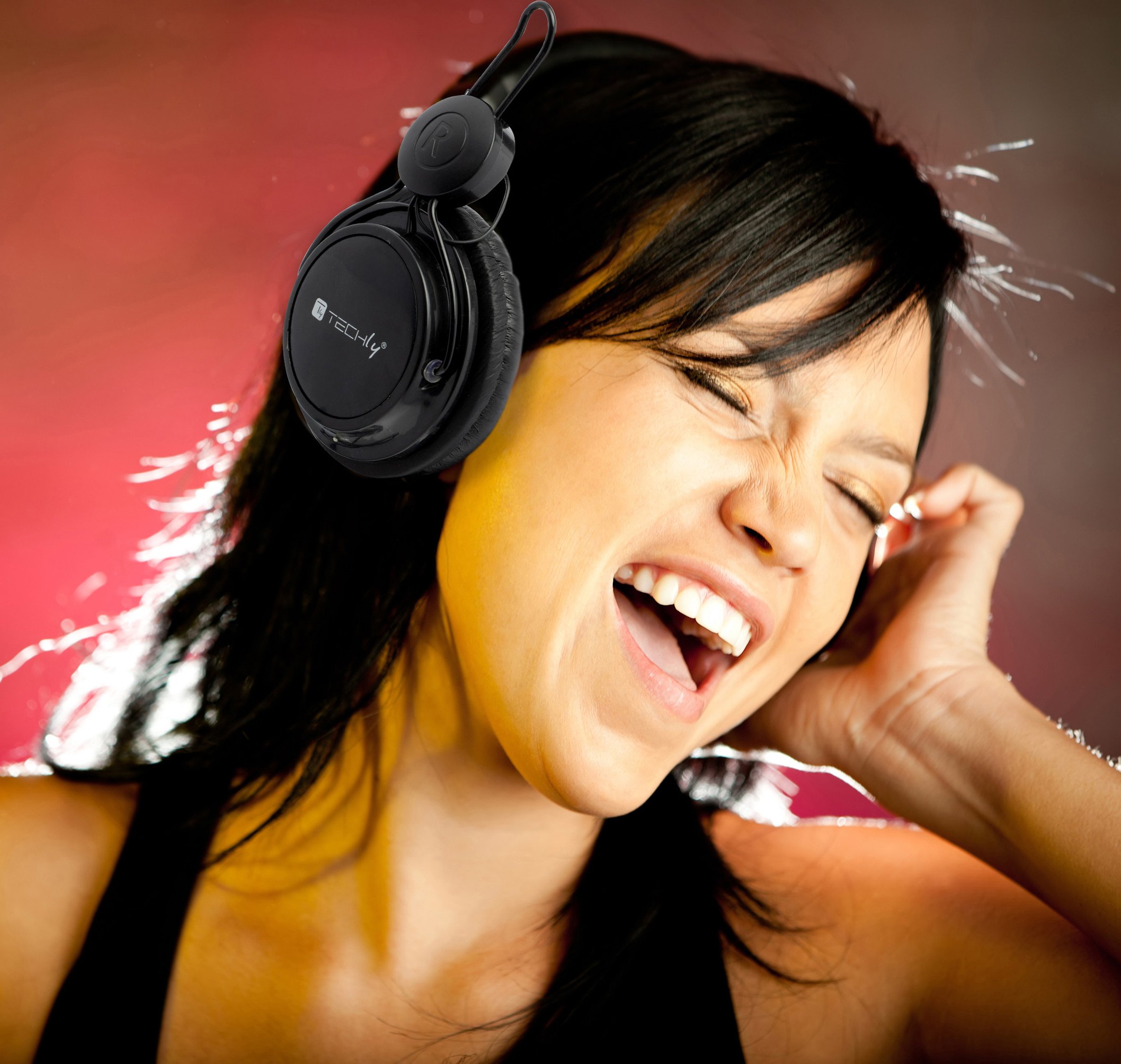 Cuffia Stereo con Auricolari ed Archetto Imbottiti TECHLY - immagine 5