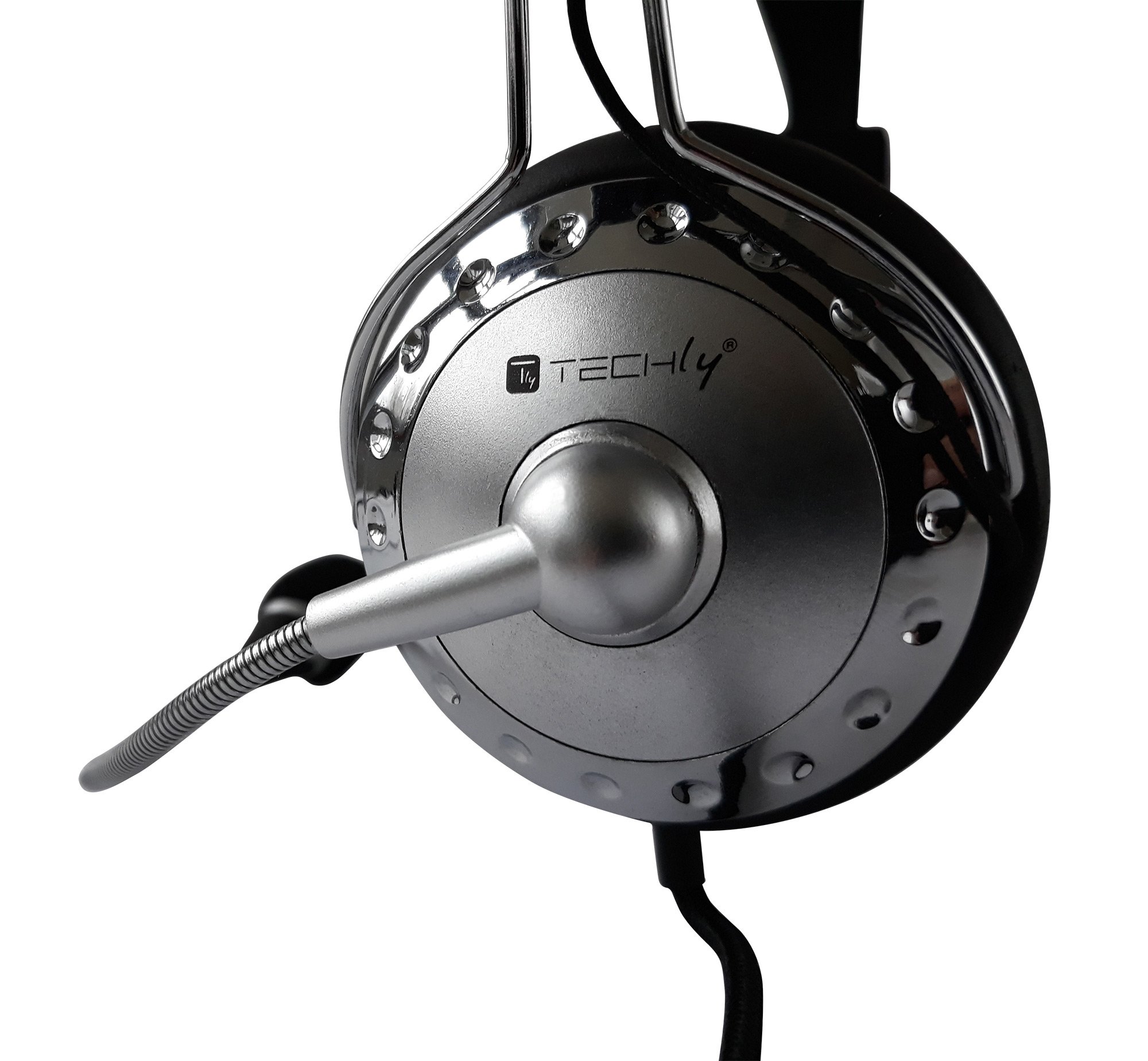 Cuffia Stereo con Microfono e Controllo Volume TECHLY - immagine 5