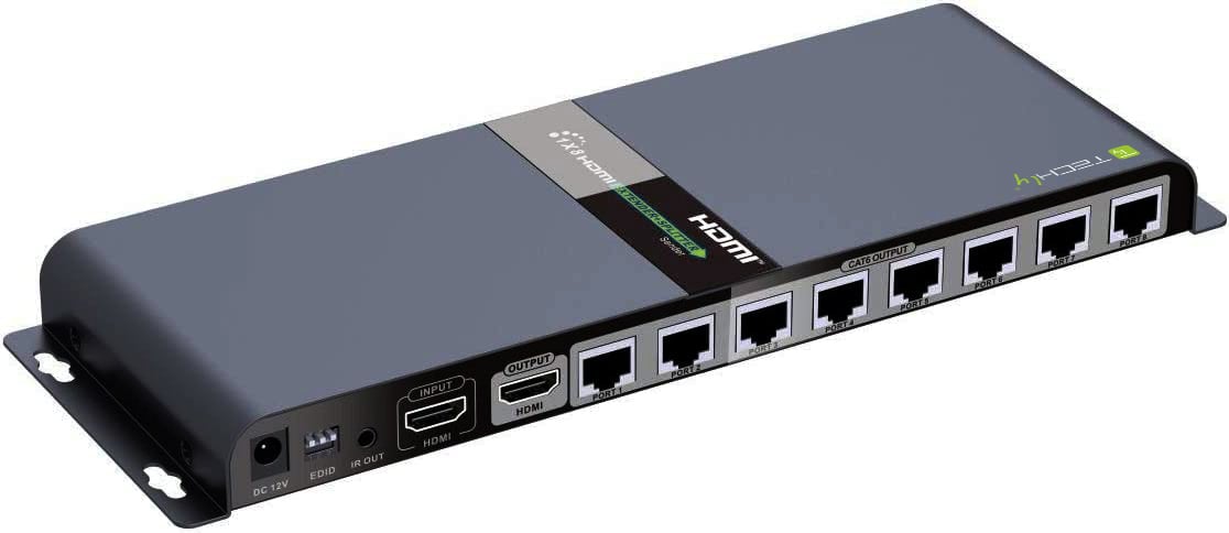 Extender Splitter HDMI 1x8 con IR su Cavo Cat. 6 fino a 40m TECHLY - immagine 5