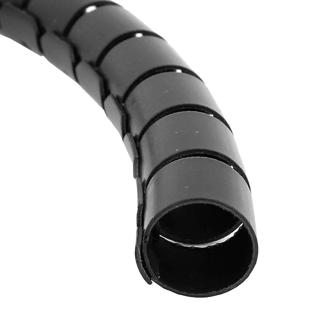 Guaina Raccoglicavi Diametro 25mm a Spirale 20m Nero TECHLY - immagine 5