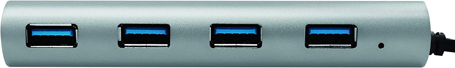 Hub USB 3.0 SuperSpeed 4 porte Alluminio Silver LOGILINK - immagine 5