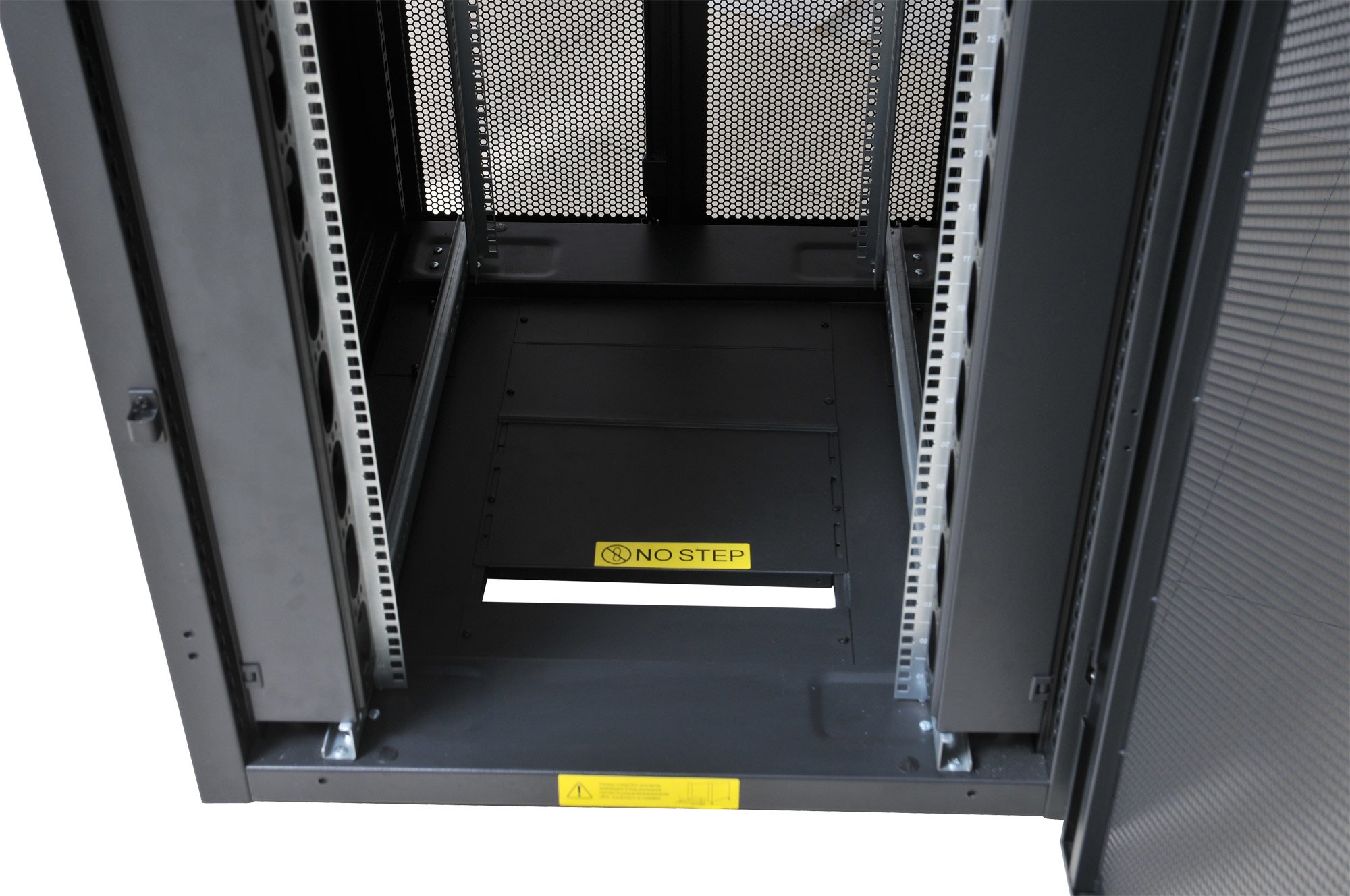 Armadio NetRack 19'' 600x1000 24 Unità Ventilato Nero da Assemblare TECHLY PROFESSIONAL - immagine 5