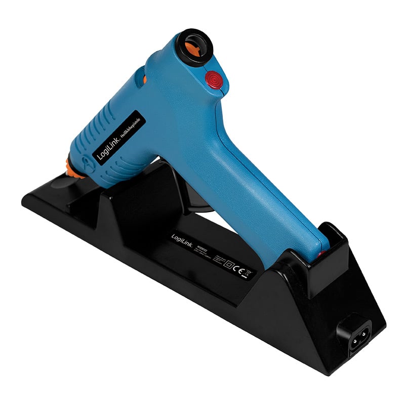 Pistola per Colla a Caldo Wireless, 80W, con supporto, blu LOGILINK - immagine 5