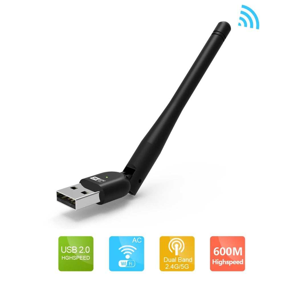 Adattatore Wireless AC650 Dual Band Donlge WiFi USB Antenna Esterna WAVLINK - immagine 4
